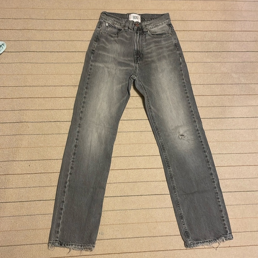 BDG Urban Outfitters Women's High Rise Black Denim Cowboy Jeans / Size 24